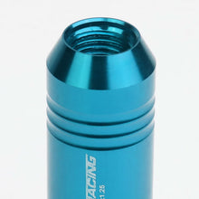 Load image into Gallery viewer, M12 x 1.25 Aluminum Lug Nuts Extended 60mm 20pc Set Light Blue