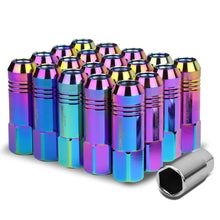 Load image into Gallery viewer, M12 x 1.25 Extended Aluminum Lug Nuts - Neochrome 20pc Kit