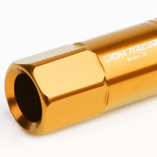 Load image into Gallery viewer, M12 x 1.25 Extended Aluminum Lug Nuts 60mm Tall Orange 20PC Set