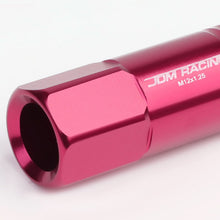 Load image into Gallery viewer, M12 x 1.25 Extended Aluminum Lug Nuts 60mm Pink 20pc Set