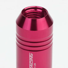 Load image into Gallery viewer, M12 x 1.25 Extended Aluminum Lug Nuts 60mm Pink 20pc Set