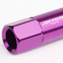 Load image into Gallery viewer, M12 x 1.25 Extended Purple Aluminum Lug Nuts - 20 Pack with Adapter