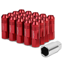 Load image into Gallery viewer, M12 x 1.25 Extended Rib Shank Lug Nuts 20pc Set - Aluminum