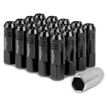 Load image into Gallery viewer, M12 x 1.5 Extended Rib Shank Lug Nuts - 20pc Set Aluminum