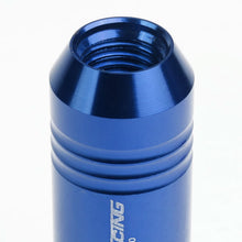 Load image into Gallery viewer, M12 x 1.5 Extended Rib Shank Lug Nuts 60mm Blue Aluminum 20pc Set