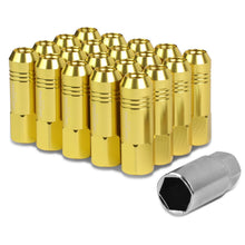Load image into Gallery viewer, Universal M12 x 1.5 Extended Lug Nuts 60mm Rib Shank 20pc Set Aluminum