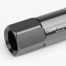 Load image into Gallery viewer, M12 x 1.5 Extended Aluminum Lug Nuts 60mm Rib Shank 20pc Gun Metal