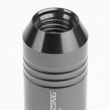 Load image into Gallery viewer, M12 x 1.5 Extended Aluminum Lug Nuts 60mm Rib Shank 20pc Gun Metal