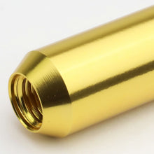 Load image into Gallery viewer, M12 x 1.25 Extended Open End Lug Nuts with Locks - Aluminum Gold