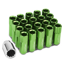 Load image into Gallery viewer, M12 x 1.25 Extended Open End Lug Nuts with Locks - Aluminum
