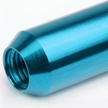 Load image into Gallery viewer, M12 x 1.25 Extended Aluminum Lug Nuts 16pc + 4 Locks Light Blue