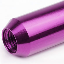 Load image into Gallery viewer, M12 x 1.25 Extended Open End Lug Nuts with Locks - Purple Aluminum