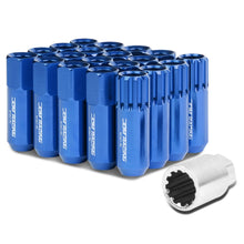 Load image into Gallery viewer, M12 x 1.5 Blue Aluminum Extended Lug Nuts with Locks 20pc Set