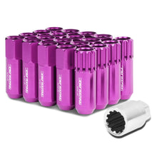 Load image into Gallery viewer, M12 x 1.5 Extended Purple Lug Nuts Set - 16 Pcs + 4 Locks Aluminum