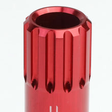 Load image into Gallery viewer, M12 x 1.5 Red Aluminum Extended Lug Nuts Set - 16 Pcs + 4 Locks