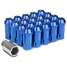 Load image into Gallery viewer, Aluminum Lug Nuts M12x1.25 L40 Style Extended Open End 20 Pack Blue