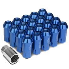 Load image into Gallery viewer, Aluminum Lug Nuts M12x1.25 L40 Style Extended Open End 20 Pack Blue
