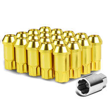 Load image into Gallery viewer, M12 x 1.25 Extended L40 Style Lug Nuts 20pc Set with Locks - Aluminum