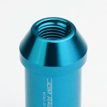 Load image into Gallery viewer, M12 x 1.25 Extended Aluminum Lug Nuts w/ Locks 20pc Set Light Blue