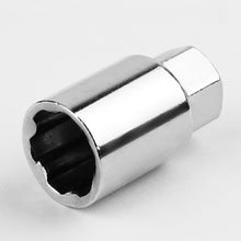 Load image into Gallery viewer, M12 x 1.25 Extended Aluminum Lug Nuts w/ Locks 20pc Set Light Blue