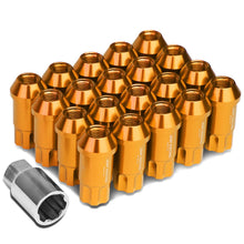 Load image into Gallery viewer, Universal L40 Style Extended Aluminum Lug Nuts M12x1.25 50mm 20pc Orange