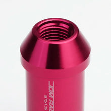 Load image into Gallery viewer, Universal L40 Style Extended Lug Nuts M12x1.25 Pink Aluminum 20pc Set