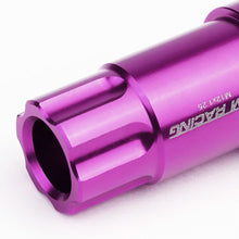 Load image into Gallery viewer, Purple Aluminum Lug Nuts M12x1.25 L40 Style Extended 20pc Set