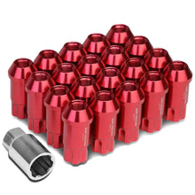 Load image into Gallery viewer, M12 x 1.25 L40 Style Extended Lug Nuts 20pc Set w/ Locks - Aluminum
