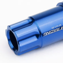 Load image into Gallery viewer, L40 Style Extended Open End Aluminum Lug Nuts M12x1.5 20pc Blue