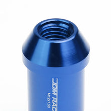 Load image into Gallery viewer, L40 Style Extended Open End Aluminum Lug Nuts M12x1.5 20pc Blue