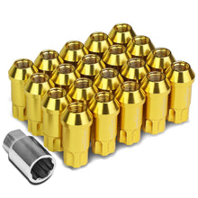 Load image into Gallery viewer, M12 x 1.5 Extended L40 Style Lug Nuts 20pc Set with Locks - Aluminum