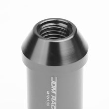 Load image into Gallery viewer, L40 Style Extended Lug Nuts M12x1.5 50mm Gun Metal 20pc w/ Locks Aluminum