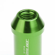 Load image into Gallery viewer, M12x1.5 L40 Style Extended Lug Nuts w/ Locks Green Aluminum 20pc