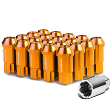 Load image into Gallery viewer, L40 Style Extended Lug Nuts - M12 x 1.5 - 50mm - Orange Aluminum