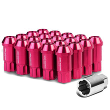 Load image into Gallery viewer, L40 Style Extended Open End Aluminum Lug Nuts M12x1.5 20pc Pink