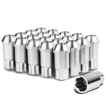Load image into Gallery viewer, M12 x 1.5 Extended Open End Lug Nuts w/ Locks 20pc Set - Aluminum