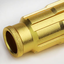 Load image into Gallery viewer, Aluminum Spline Lug Nuts M12 x 1.25 Extended Open End 20pc Gold