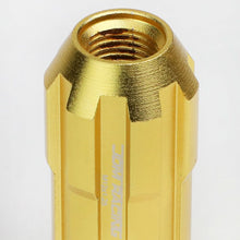 Load image into Gallery viewer, Aluminum Spline Lug Nuts M12 x 1.25 Extended Open End 20pc Gold