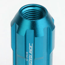 Load image into Gallery viewer, Spline Extended Aluminum Lug Nuts M12x1.25 50mm Light Blue 20pc w/ Locks