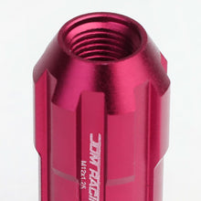 Load image into Gallery viewer, Aluminum Spline Lug Nuts M12 x 1.25 Extended Pink 20pc Set w/ Locks