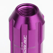 Load image into Gallery viewer, M12 x 1.25 Purple Spline Lug Nuts 50mm Extended Open End 20pc w/ Locks
