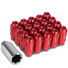 Load image into Gallery viewer, M12 x 1.25 Extended Spline Lug Nuts w/ Locks 20pc Set - Aluminum