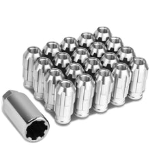 Load image into Gallery viewer, M12 x 1.25 Spline Style Extended Lug Nuts with Locks - Aluminum