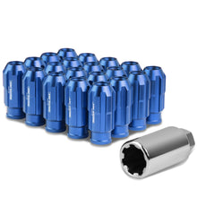 Load image into Gallery viewer, M12 x 1.5 Spline Lug Nuts Set with Locks - Blue Aluminum