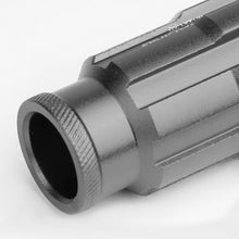 Load image into Gallery viewer, M12 x 1.5 Extended Spline Lug Nuts 50mm Tall Gun Metal 20pc w/ Locks
