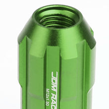 Load image into Gallery viewer, M12 x 1.5 Spline Extended Lug Nuts with Locks - Green Aluminum