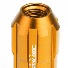 Load image into Gallery viewer, Spline Style Extended Lug Nuts M12x1.5 20pc Set w/ Locks - Orange Aluminum