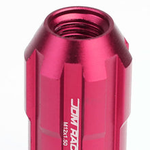 Load image into Gallery viewer, M12 x 1.5 Spline Extended Lug Nuts with Locks 20pc Set - Pink Aluminum