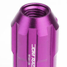 Load image into Gallery viewer, M12 x 1.5 Purple Spline Lug Nuts 50mm Extended Open End 20pc w/ Locks