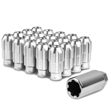 Load image into Gallery viewer, M12x1.5 Spline Lug Nuts 50mm Extended Open End 20pc Set Aluminum
